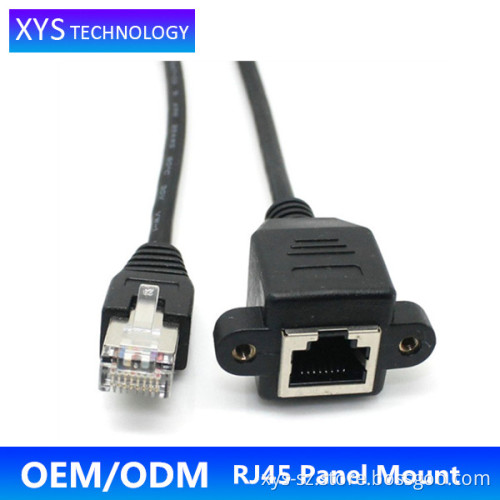 Cat5E Cable male to female RJ45 Panel Mount Cables, Ethernet Adaptor RJ45 Panel Mount/